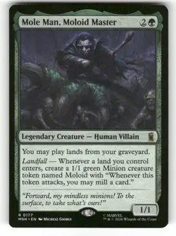 Mole Man, Moloid Master 177 Rare Marvel Super Heroes Magic: The Gathering NM - Image 1