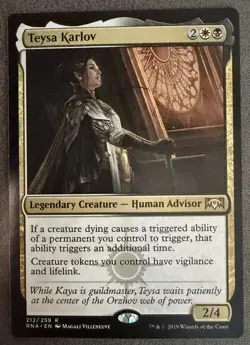 MTG Teysa Karlov Ravnica Allegiance Rare Regular 212/259 ENG Legendary - Image 1