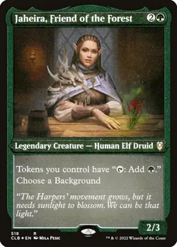Jaheira, Friend of the Forest Foil Etched - Commander Legends: Battle For Baldur - Image 1