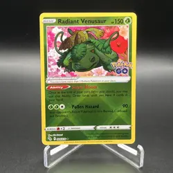 Pokemon TCG Radiant Venusaur Holo Card 004/078 Ultra Rare - Image 1