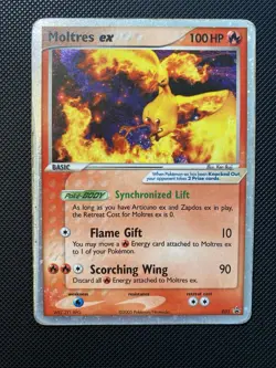 Moltres ex 031 Black Star Promo Collector's Tin Holo Ultra Rare Pokemon - DMG - Image 1