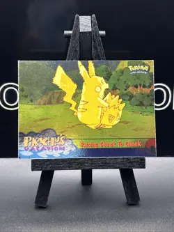 Pikachus Vacation "Racing Cheek To Cheek" #48 1998 Topps Pokemon Movie Holo - Image 2