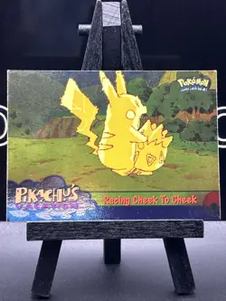 Pikachus Vacation "Racing Cheek To Cheek" #48 1998 Topps Pokemon Movie Holo - Image 3