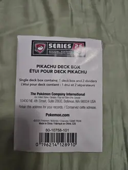 Pokemon Regional Championship 2026 Exclusive Pikachu Deck Box - Image 3