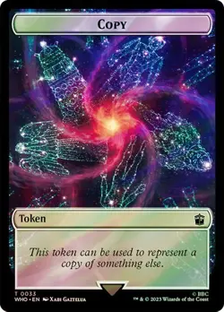 Clue Token (#054) / Copy Token Surge Foil Doctor Who Commander NM MTG - Image 2