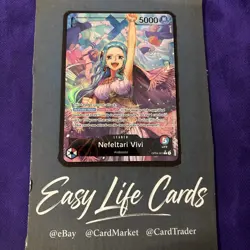 OP04-001 Nfeltari Vivi Leader Alt Art Kingdoms of Intrigue One Piece TCG English - Image 1