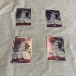 Playset Bandai One Piece TCG Kuzan OP16-063 English Purple x4 - Image 1