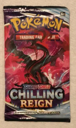 NEW SEALED Pokemon Cards Sword & Shield: Chilling Reign - BOOSTER PACK 10 Cards 820650808463 - Image 1