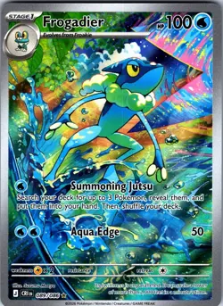Frogadier 089/086 ME04: Chaos Rising Illustration Rare Pokemon Card - Image 1