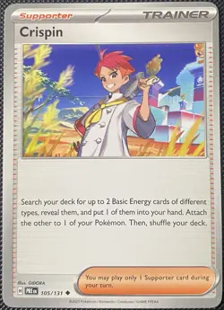 Crispin 105/131 Sv: Prismatic Evolutions Regular - Pokemon Card - Image 1