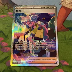 Pokemon TCG Iono 237/091 Paldean Fates SIR - Image 1