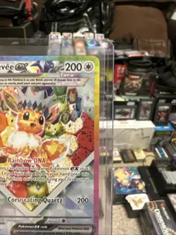 Pokemon TCG Prismatic Evolutions Eevee EX 174 Black Star Promo Card NM Condition - Image 4