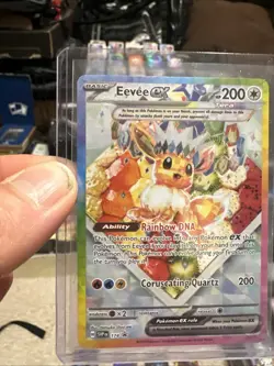 Pokemon TCG Prismatic Evolutions Eevee EX 174 Black Star Promo Card NM Condition - Image 5