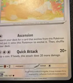 Eevee 135/167 Common Scarlet & Violet: Twilight Masquerade Pokemon TCG - Image 5