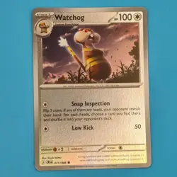 WATCHOG 071/086 COMMON CHAOS RISING POKEMON REVERSE HOLO NM/M - Image 1