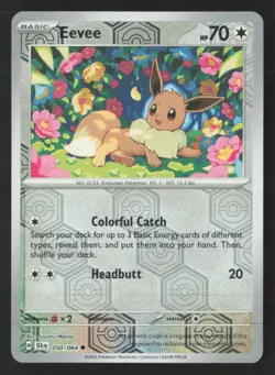 Eevee 050/064 Pokemon SV: Shrouded Fable Reverse Holofoil Common NM - Image 1
