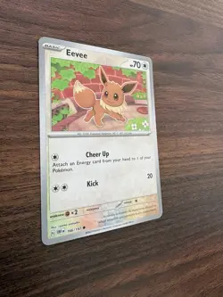 Eevee 166/197 Pokemon SV03: Obsidian Flames Reverse Holo NM - Image 3