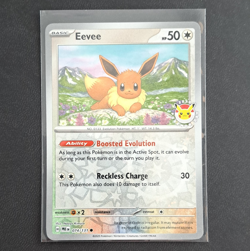 Eevee 074/131 Sv: Prismatic Evolutions Reverse Holo 2025 Pokemon Day English - Image 1