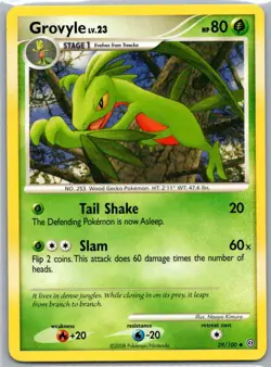 Pokemon TCG Grovyle 39/100 Stormfront NM - Image 1