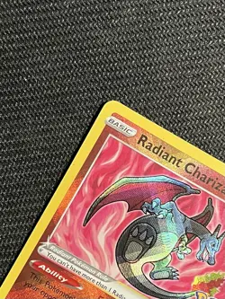 Pokemon Radiant Charizard 011/078 Pokemon GO Radiant Rare Holo Near Mint - Image 3