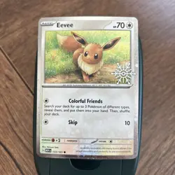 Eevee 133/165 Holiday Calendar Promo Snowflake STAMPED Pokemon TCG - Image 1