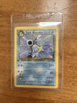 Pokemon TCG Dark Blastoise 20/82 First Edition Team Rocket Non-Holo LP/MP - Image 1