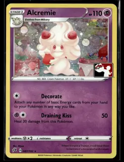 2020 Sword & Shield - Rebel Clash Prize Pack Holo 7 Alcremie Stage 1/Rare #87 - Image 1