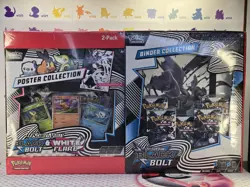 Pokemon TCG Black Bolt Binder & Unova Poster Collection Sealed *Read Disc - Image 1