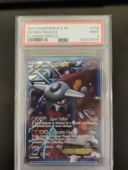 Pokemon TCG 2013 Plasma Freeze Heatran EX Full Art Holo #109/116 PSA 9 - Image 1