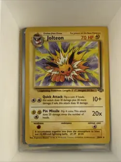 Pokemon TCG Jolteon Jungle 20/64 Unlimited Regular Non-Holo LP - Image 1