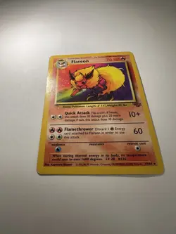 Pokemon TCG Flareon 19/64 Non Holo Jungle Set MP - Image 3