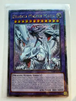 Yugioh Dragon Master Magia Quarter Century Secret Rare BLTR-EN118 NM - Image 1