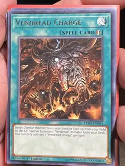 Yu-Gi-Oh! - Vendread Charge (EXFO-EN084) - Extreme Force - Rare - NM - Image 1