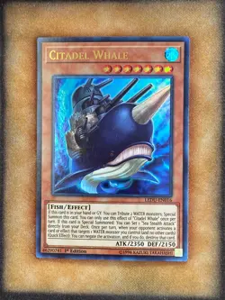 Yugioh Citadel Whale LEDU-EN016 Ultra Rare 1st Ed NM - Image 1