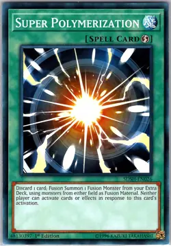 Yugioh Super Polymerization SDSH-EN026 1st Edition NM - Image 1