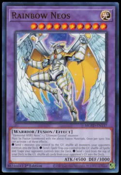 Rainbow Neos MGED-EN137 Rare Maximum Gold: El Dorado Yu-Gi-Oh 1st Edition NM - Image 1