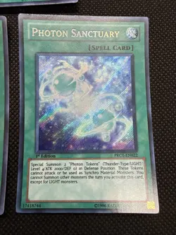 Yugioh Photon Sanctuary PRC1-EN022 Secret Rare 1st Ed NM x3 - Image 3