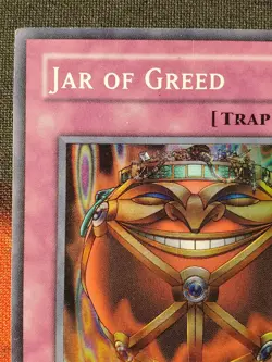 Yugioh Jar of Greed LON-047 Super Rare MP - Image 2