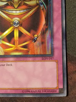 Yugioh Jar of Greed LON-047 Super Rare MP - Image 4