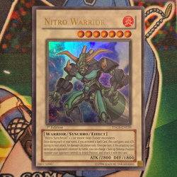 Yu-Gi-Oh! Nitro Warrior TDGS-EN039 1st Edition Ultra Rare Holo Synchro - Image 1