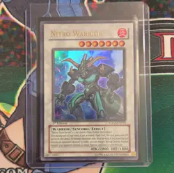 Yu-Gi-Oh! Nitro Warrior TDGS-EN039 1st Edition Ultra Rare Holo Synchro - Image 3