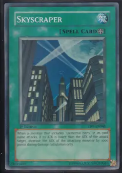 YUGIOH! SKYSCRAPER - SUPER RARE 1ST EDITION CRV-EN048 NM+ - Image 1