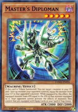 Master's Diploman | DAMA-EN026 | YU-GI-OH! Yugioh | 1st Ed | MINT - Image 1