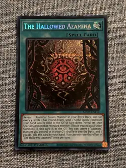 Yu-Gi-Oh 2025 Mega-Pack The Hallowed Azamina MP25-EN112 Prismatic Secret Rare NM - Image 1