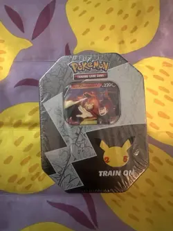 Pokemon TCG Celebrations 25th Anniversary Tin Factory Sealed Lance’s Charizard V - Image 1