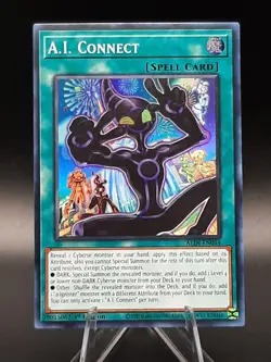 Yu-Gi-Oh! A.I. Connect ALIN-EN054 Super Rare 1st Ed *Pack Fresh* - Image 3