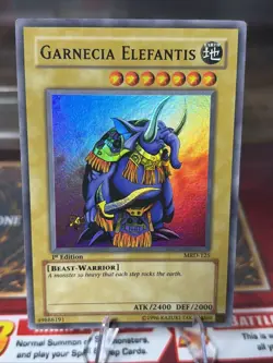 Yu-Gi-Oh! TCG Garnecia Elefantis Metal Raiders MRD-125 1st Edition SR Vintage LP - Image 1