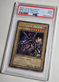 2002 YU-GI-OH! Red Eyes Black Dragon BPT-005 Collector's Tins PSA 9 - Image 3