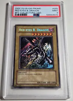 2002 YU-GI-OH! Red Eyes Black Dragon BPT-005 Collector's Tins PSA 9 - Image 4