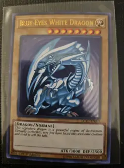 3x Blue-Eyes White Dragon LCKC-EN001 Ultra Rare Playset NM-/LP+ SDK ART YUGIOH! - Image 2